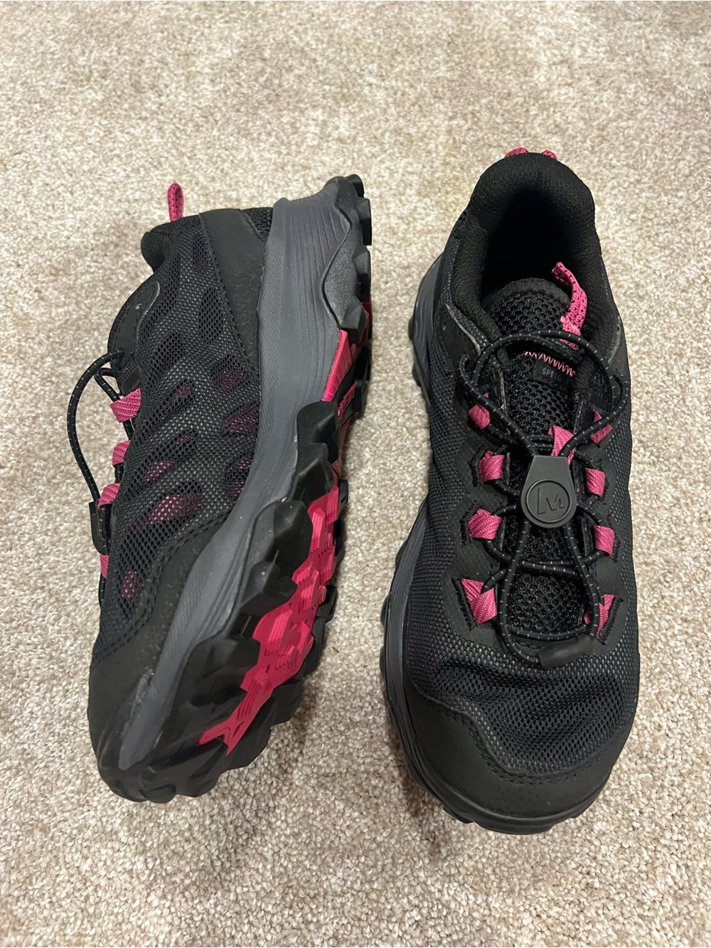 Merrell Black and Pink Trail Running Shoes